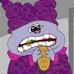 Sad Chowder eats sub sandwich GIF Template