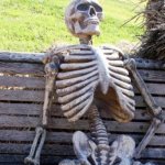 Waiting Skeleton | ME WAITING FOR MY MOM TO STOP TALKING TO HER FREIND AT THE STORE | image tagged in memes,waiting skeleton | made w/ Imgflip meme maker