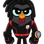 Roger Hawks in his Battlesuit