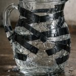 broken glass duck tape