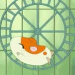 hamtaro running GIF Template