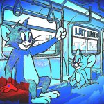 Tom and jerry  but Tom's hand is bleeding