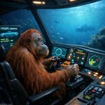driving orangutan