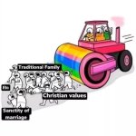 Queer steamroller traditional values