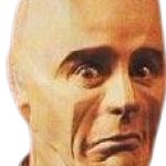 Red Dwarf Kryten head transparent background