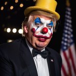 Donald Trump clown face clownface