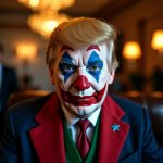 Donald Trump clown face clownface