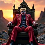 Donald Trump Joker clown face chaos