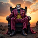 Donald Trump Joker clown face chaos