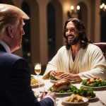 Donald Trump Jesus Christ Last supper