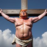 Donald Trump Jesus Crucified