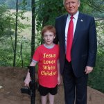 Trump and Kid Jesus meme