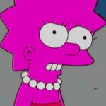 Pink Lisa Simpson