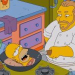 Homer Being Cooked