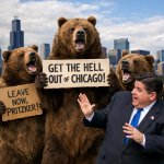 Bears telling pritzker to get the hell out of Chicago
