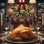 Turkey and some mistletoe