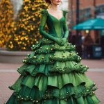 Green Christmas Tree Dress