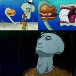 Squidward Tastes Burger