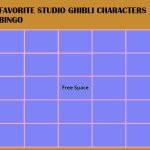 favorite studio ghibli characters bingo