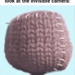 . | When bro says something so stupid you gotta look at the invisible camera: | image tagged in gifs,invisible,sackboy | made w/ Imgflip video-to-gif maker