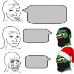 Sad wojak pepe Christmas