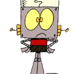 Robot Jones Frowing His Mouth