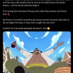 Blackbeard is Gol D. Roger