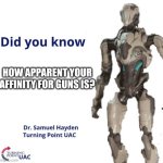 Fun Facts With Samuel Hayden | HOW APPARENT YOUR AFFINITY FOR GUNS IS? | image tagged in fun facts with samuel hayden | made w/ Imgflip meme maker