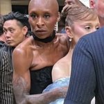 Chyntia Erivo protecting Ariana