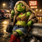 Franklin as a lot lizard