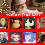 santa's nice list | image tagged in santa's nice list,crossover memes,merry christmas,pokemon memes,funny memes,holidays | made w/ Imgflip meme maker