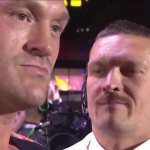 Usyk Intense Stare at Fury meme