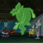 flying dutchman gives mr krabs money