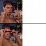 spiderman glasses on off hd