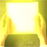 Glowing paper meme