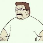 Carl as Hank Hill