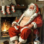 Santa resting