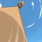 Luffy falling GIF Template