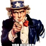 Christmas | I HOPE; YOU ALL HAD A GOOD CHRISTMAS | image tagged in memes,uncle sam,funny,christmas,happy holidays | made w/ Imgflip meme maker