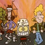 Robot Jones and his Friends Walking Down The Street