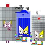 Basically Numberblock 91 and a "Police 91" are by a armless 91