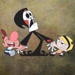 Billy & Mandy Pulling Grim Reaper's Hands