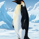 Penguin looking left