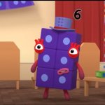 Numberblock Surprised 6