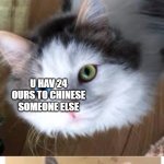 UVE BEEN CHINESED BY THE CHINESE CAT FBIs | HEHEHE IVE  CHINESED U; U HAV 24 OURS TO CHINESE SOMEONE ELSE; OR ELSE I PUNCH UR PC WITH MY OWN CLAWS | image tagged in yt gang | made w/ Imgflip meme maker