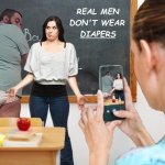 Fat man wearing a diaper sex