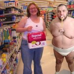 Fat man wearing a diaper sex