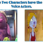 Laraine Newman 2 | image tagged in same voice actor,laraine newman,monsters inc,catdog,disney,nickelodeon | made w/ Imgflip meme maker