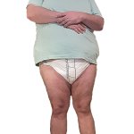 Fat man in a diaper