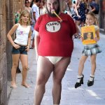 Fat man in a diaper